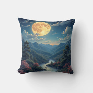 night moon pillow cushion