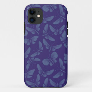 night moth butterflies background Case-Mate iPhone case