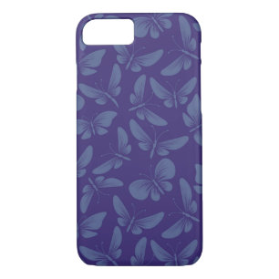 night moth butterflies background Case-Mate iPhone case