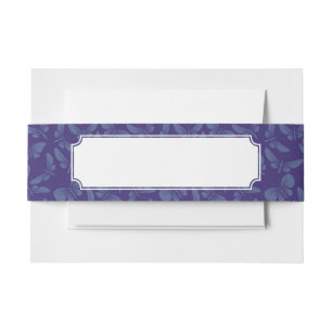 night moth butterflies background invitation belly band