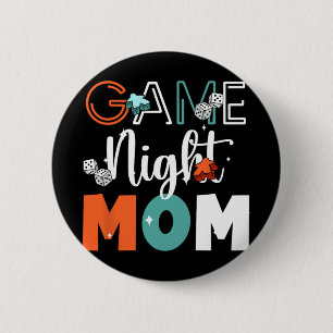 Night Mum Tabletop Board Games Mothers Day 6 Cm Round Badge