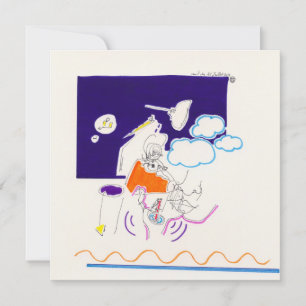 Night & Nap Drawings 11 Strange Square Invitation