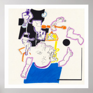 Night & Nap Drawings 14 by PBaud Archival Poster