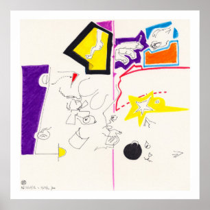 Night & Nap Drawings 2 by  PBaud Archival Poster