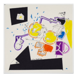 Night & Nap Drawings 9 by Pascale Baud P Poster