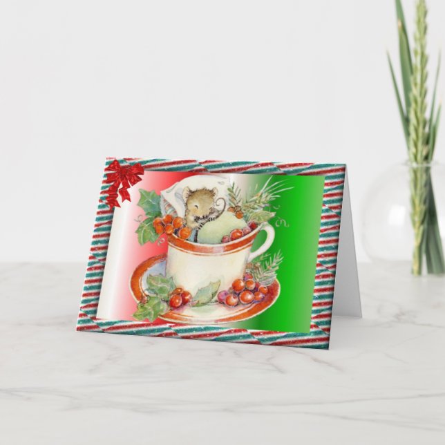 Night night Sweet mouse! Holiday Card (Front)