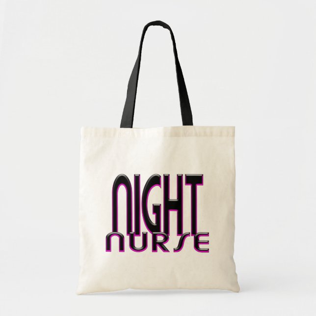 NIGHT NURSE PINK TOTE BAG (Front)