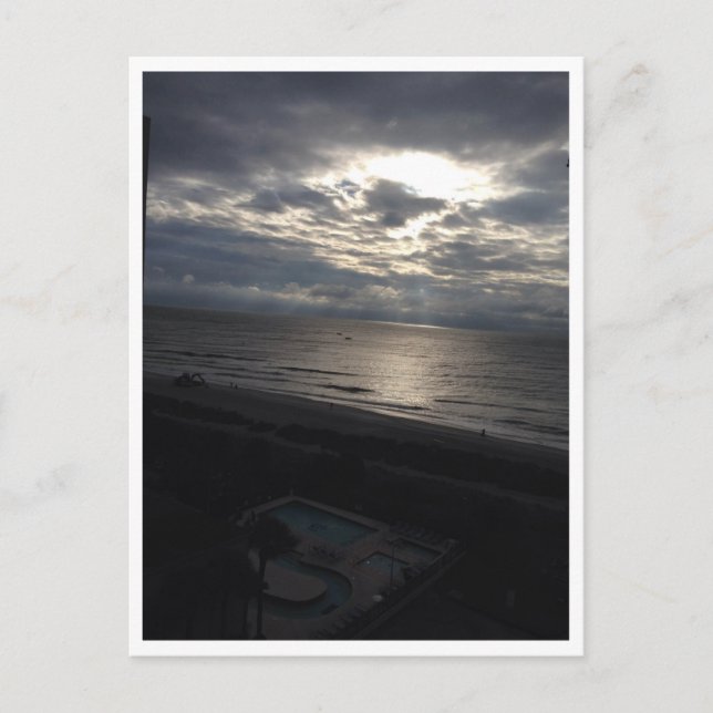 Night Ocean View Postcard (Front)