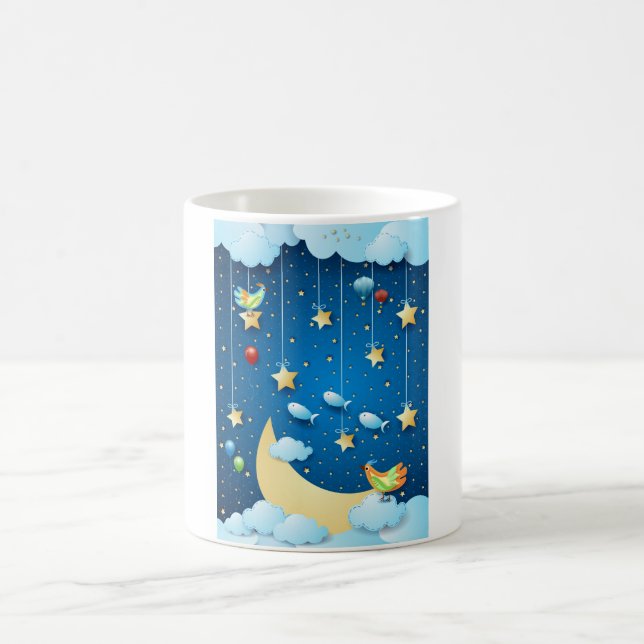 Night of big luna coffee mug (Center)