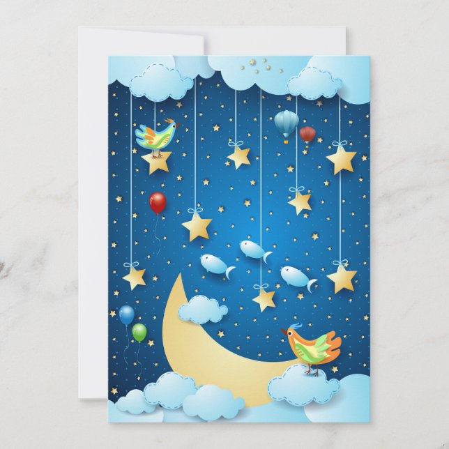 Night of big luna invitation (Front)
