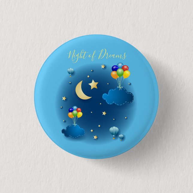 Night of Dreams  3 Cm Round Badge (Front)