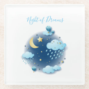 Night of Dreams Glass Coaster