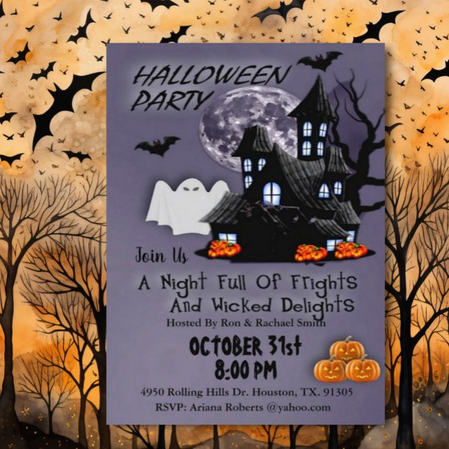 Night Of Fright Halloween  Invitation (Creator Uploaded)