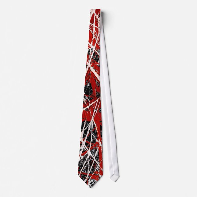 NIGHT OF  THE BAT (abstract art) ~ Tie (Front)