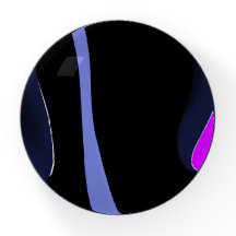 Night of the Comet: Abstract Blue, Purple & Black
