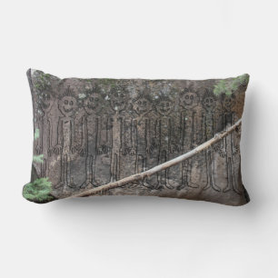 Night of the Walking Gigglers Petroglyph Lumbar Cushion