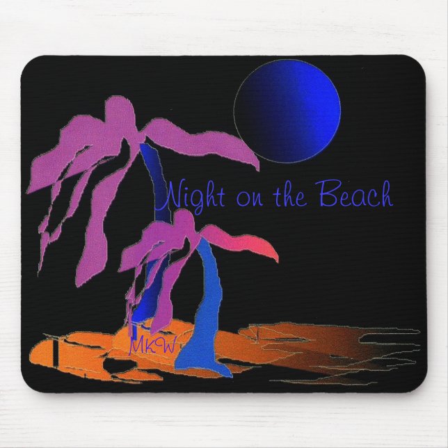 Night on the Beach Mouse Pad (Front)
