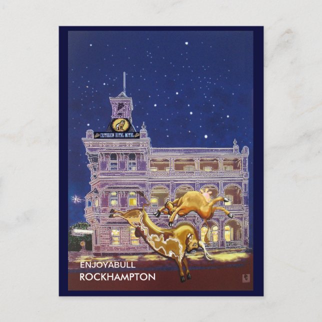 Night on the town - Rockhampton Postcard (Front)