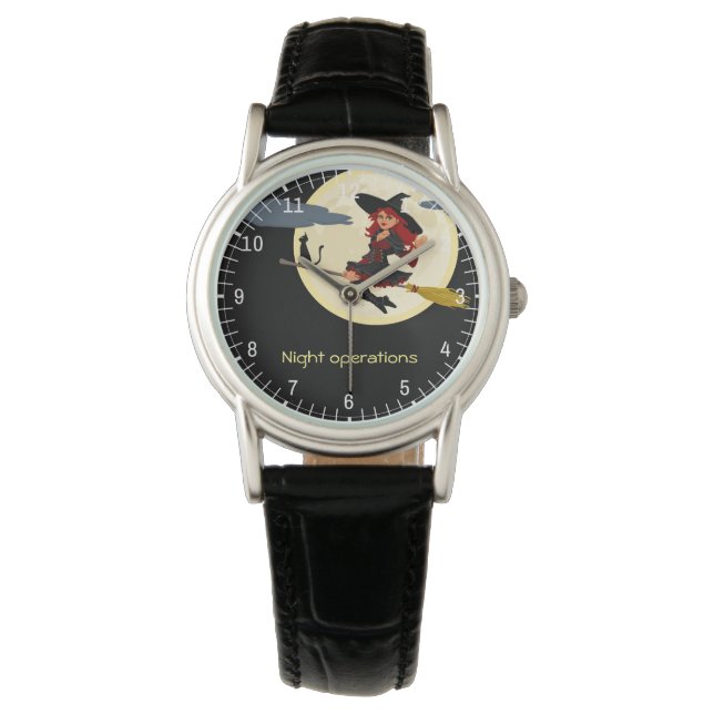 Night Operations funny customisable Watch (Front)