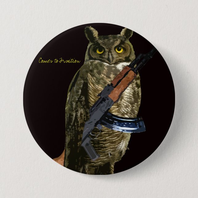 Night Owl 7.5 Cm Round Badge (Front)