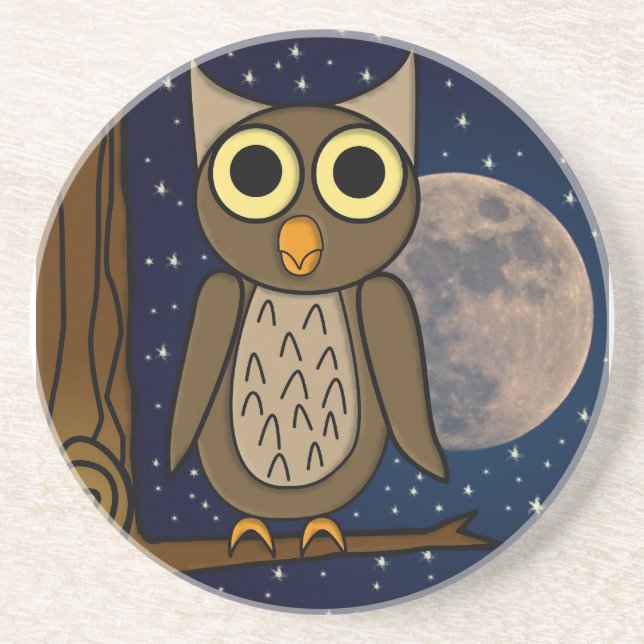 Night Owl Art Coaster (Front)