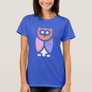 Night Owl, Beautiful Pink Purple Abstract Pop Art T-Shirt