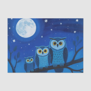 Night Owl Family Moonlit Sky Tissue Paper