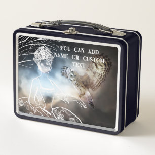 Night Owl Metal Lunch Box