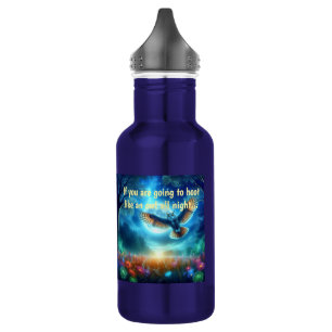 Night Owl & Morning Eagle: Celestial Journeys 532 Ml Water Bottle