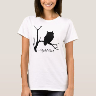 Night Owl: Owl Silhouette T-Shirt