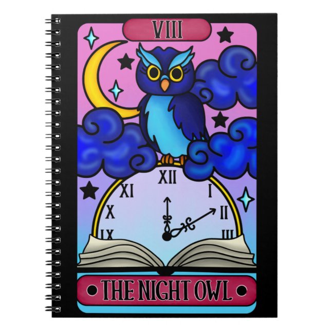 Night Owl Tarot Notebook (Front)