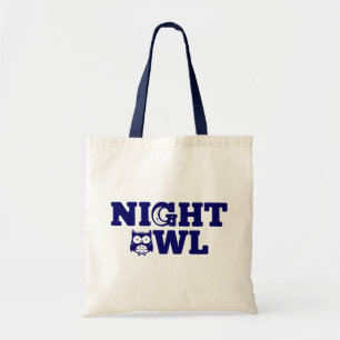 Night Owl Typography - Evening Person's Tote Bag