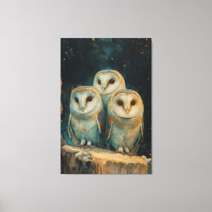 Night Owls Canvas Print