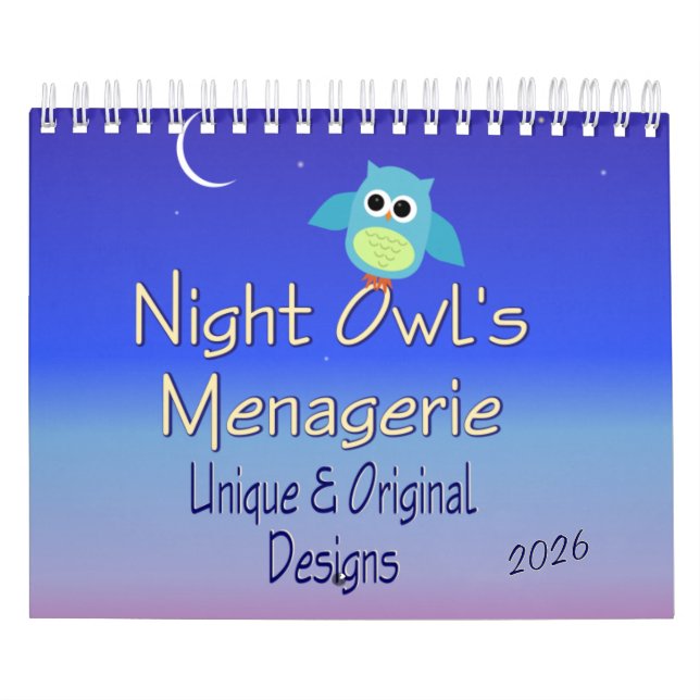 Night Owl's Menagerie Graphics Calendar (Cover)