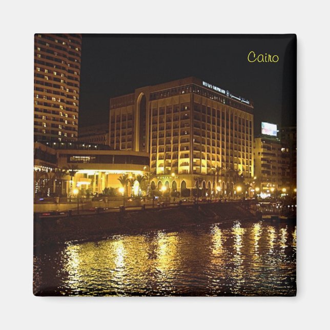 Night panorama of Cairo Magnet (Front)