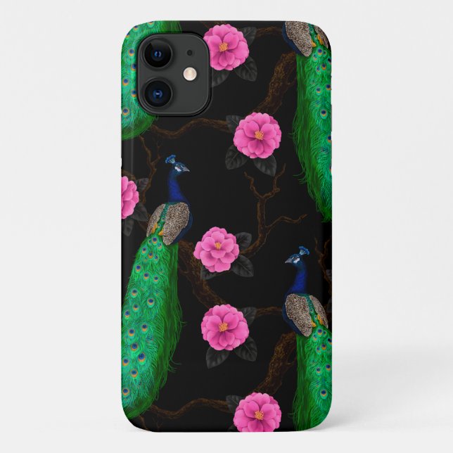 Night peacock garden Case-Mate iPhone case (Back)