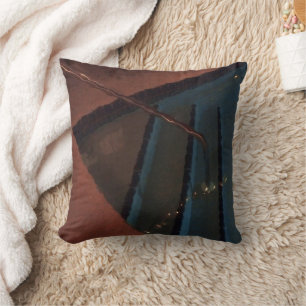 Night Pool Abstract Cushion