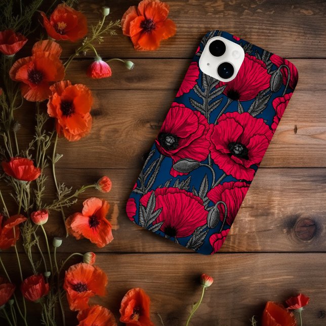 Night poppy garden Case-Mate iPhone case (Creator Uploaded)