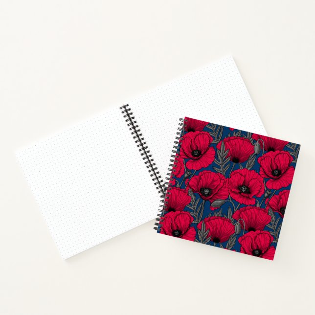 Night poppy garden notebook (Inside)