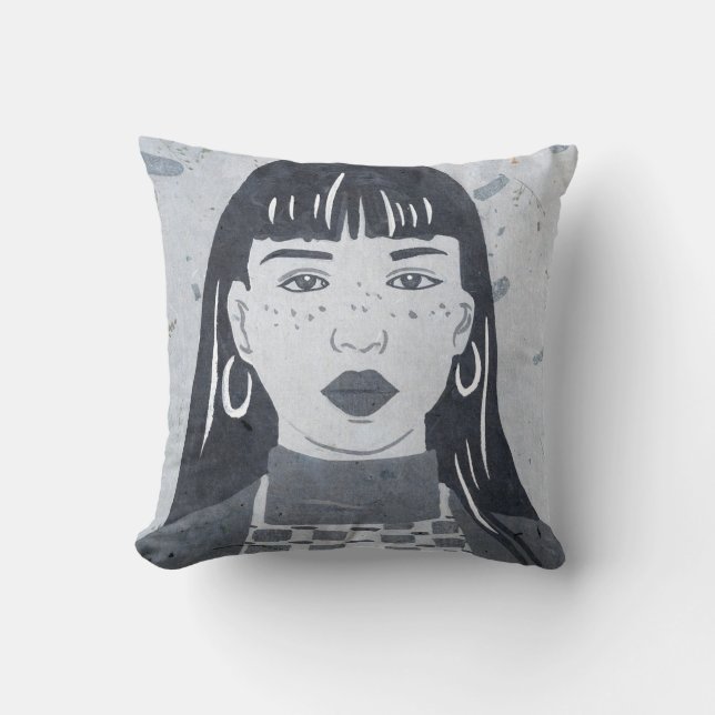 Night Portrait Cushion (Front)