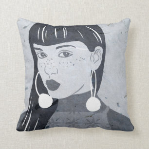 Night Portrait Glance Cushion