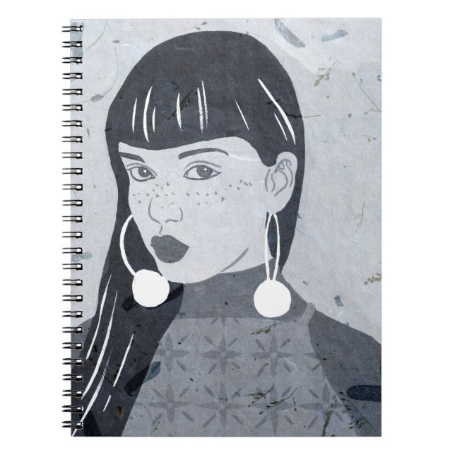 Night Portrait Glance Notebook (Front)