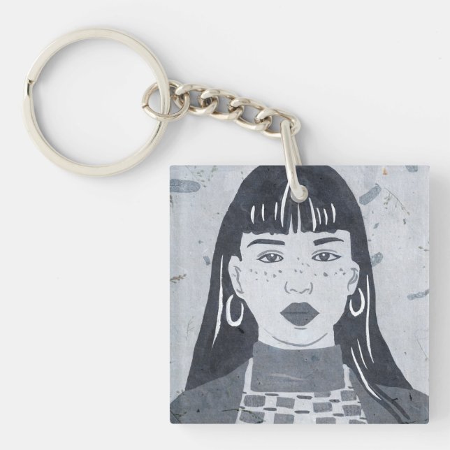 Night Portrait Key Ring (Front)