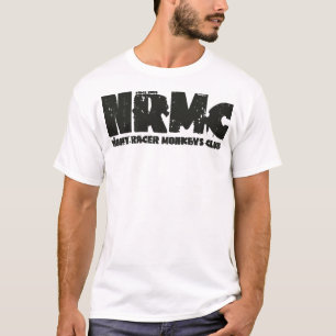 Night Racers Monkeys Club back logo. T-Shirt
