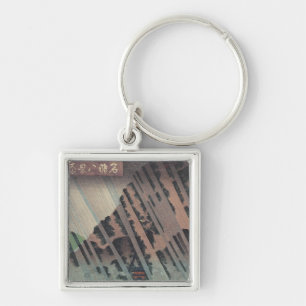 Night Rain on Oyama, c.1830 Key Ring