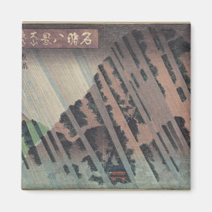 Night Rain on Oyama, c.1830 Magnet
