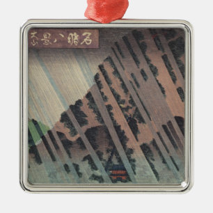 Night Rain on Oyama, c.1830 Metal Tree Decoration