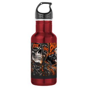 Night Rider Skull – Helmet and Sunglasses Biker T- 532 Ml Water Bottle