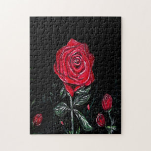 Night Rose Jigsaw Puzzle