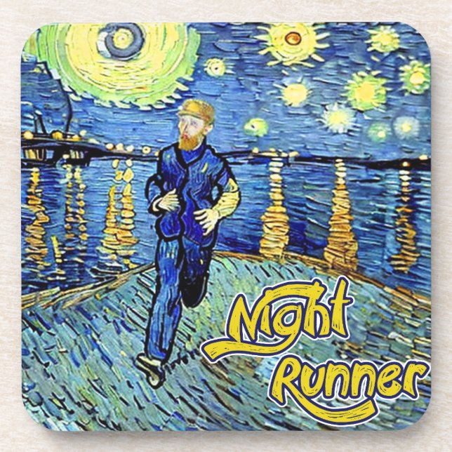 Night Runner Starry Night Coaster (Front)